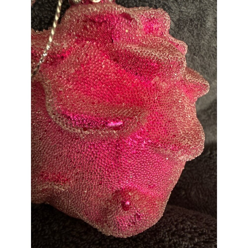 Dragon Fruit Glass Ornament With Glitter Accents & Hanging Loop - Unique Holiday - Picture 6 of 7